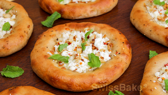 Mediterranean Feta & Mint Flatbread with Morcotte 00 Flour